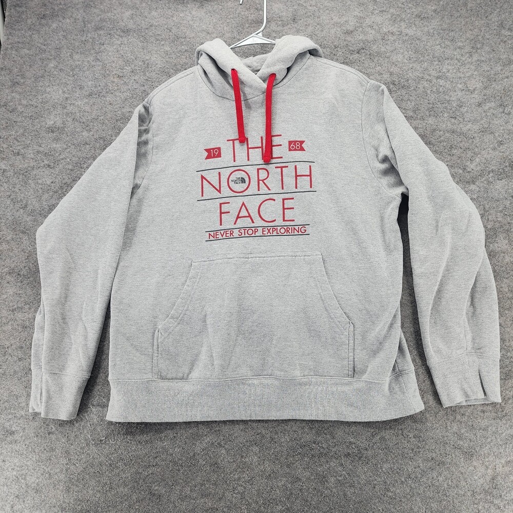 The North Face Hoodie Mens Large Long Sleeve Gray